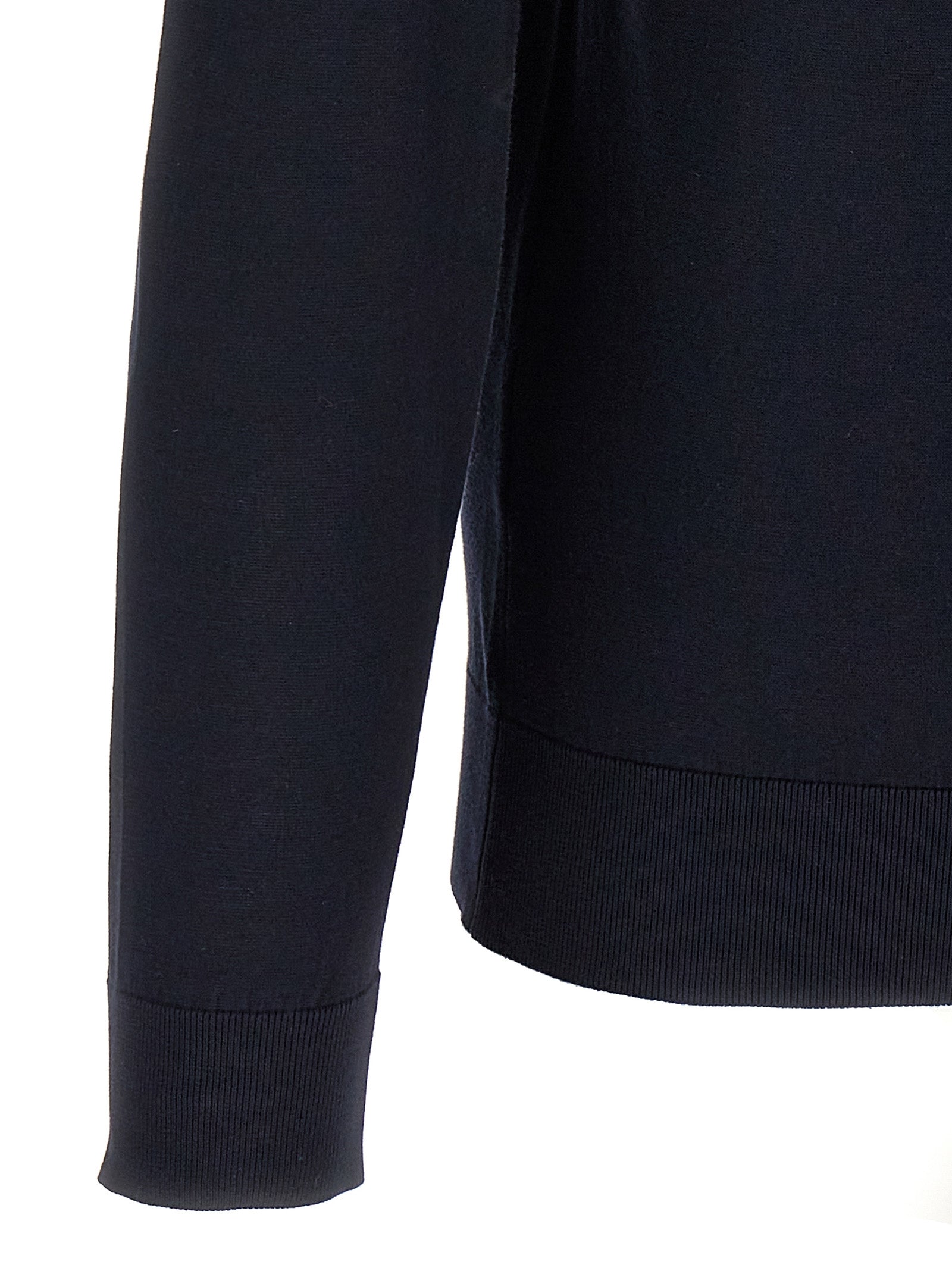 JOHN SMEDLEY Blue Cotton Cardigan