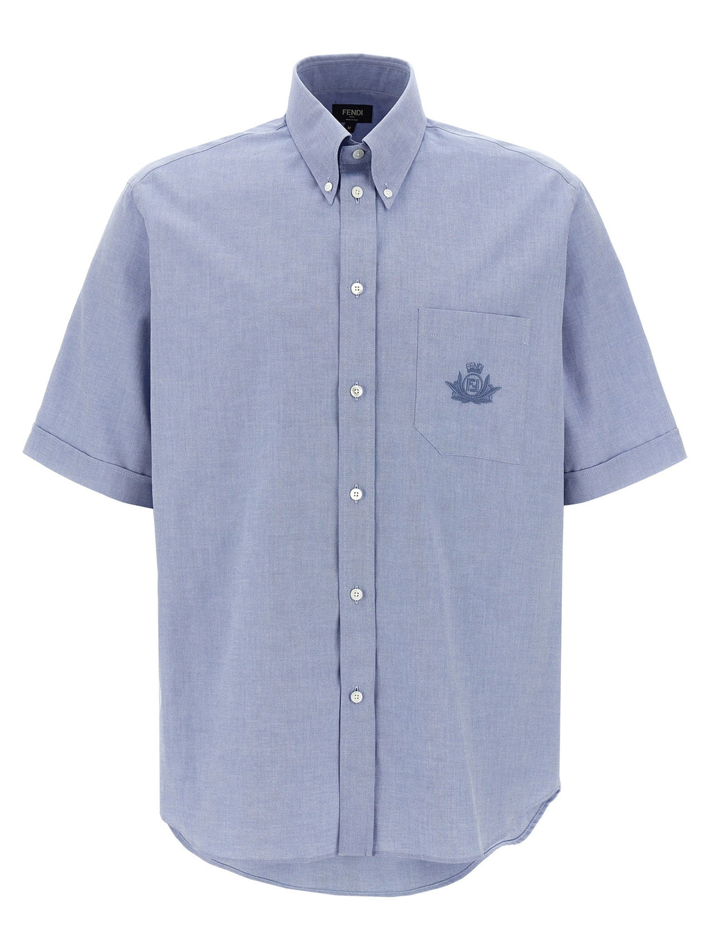 Fendi Blue Cotton Blouse
