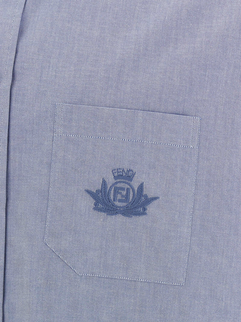 Fendi Blue Cotton Blouse