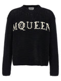 Alexander McQueen Bicolor Cotton Cardigan