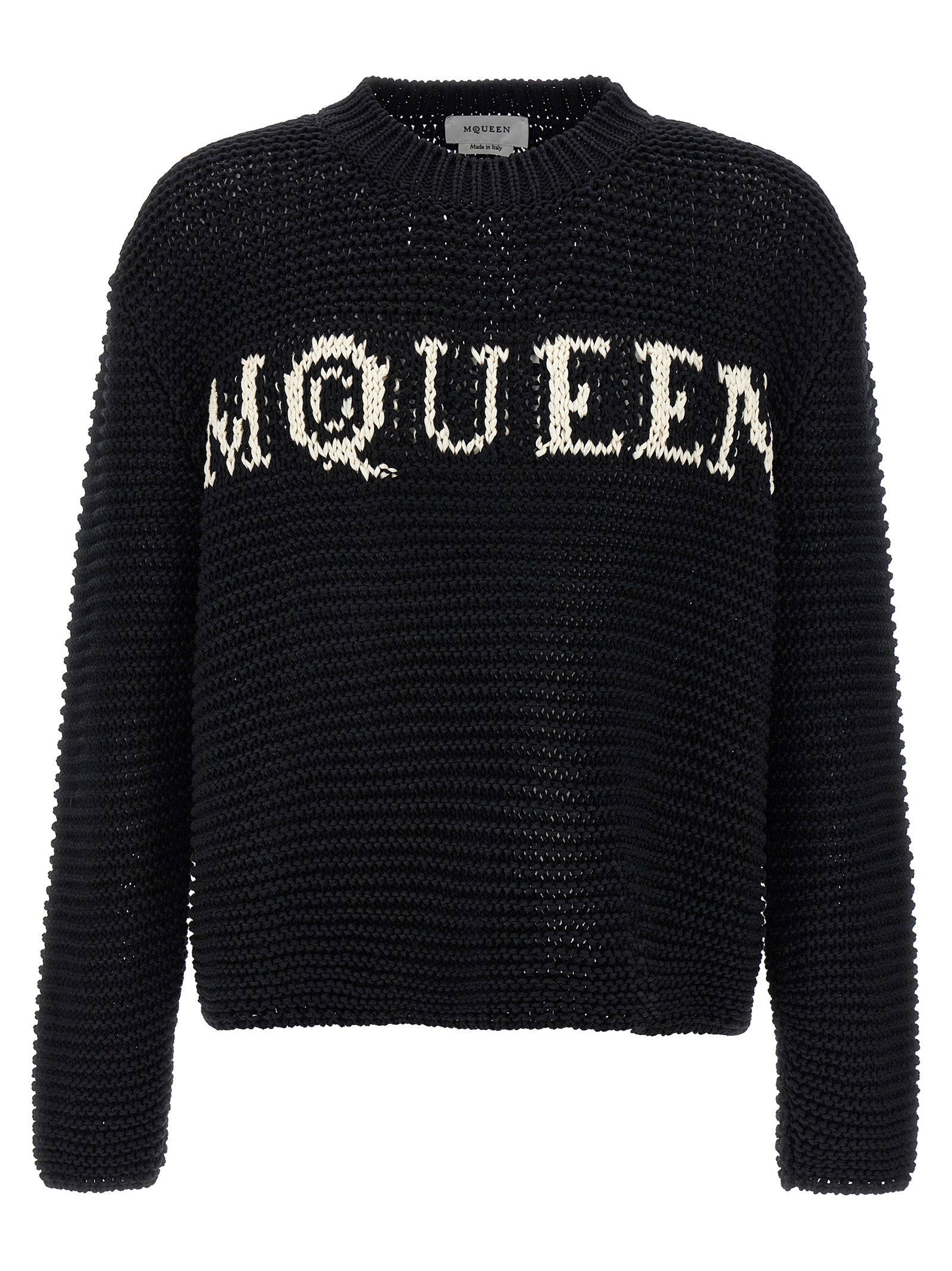 Alexander McQueen Bicolor Cotton Cardigan
