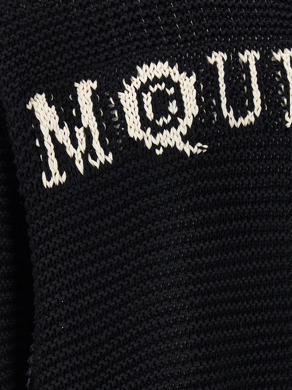 Alexander McQueen Bicolor Cotton Cardigan