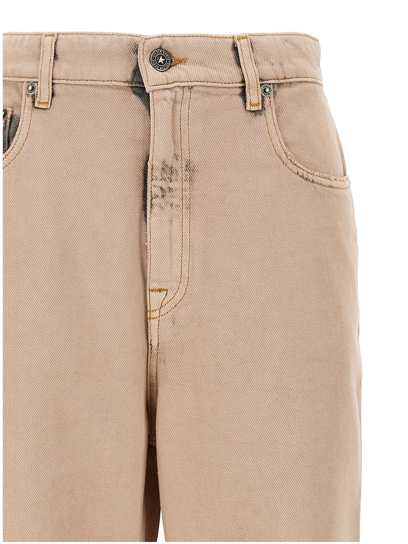 Golden Goose Multicolor Cotton Straight-Leg Jeans