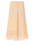 Fendi Multicolor Silk Midi Skirt