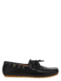 Valentino Garavani Black Buffalo Leather Slip-On Loafers