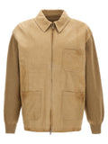 Golden Goose Beige Cowhide Leather Jacket