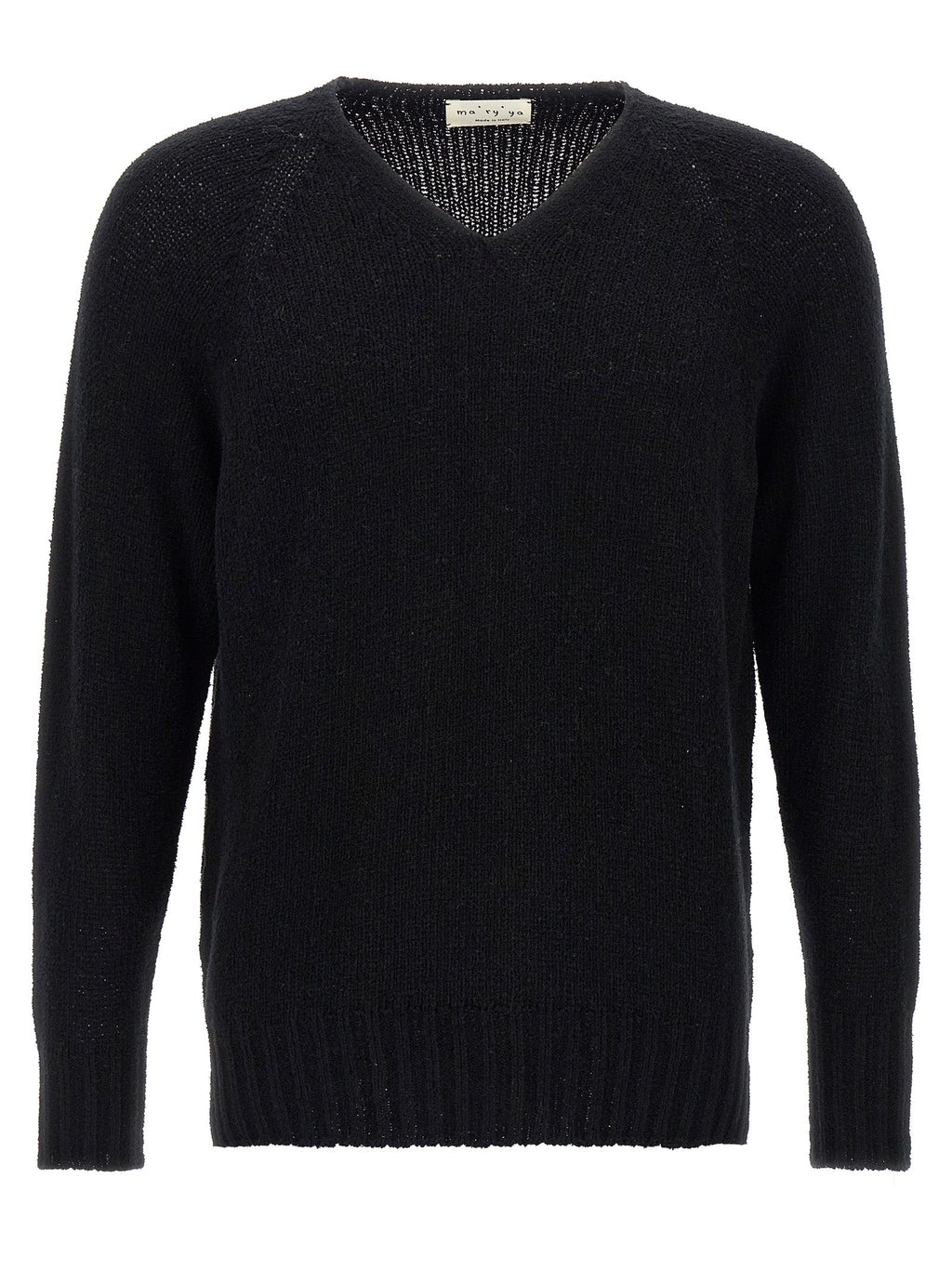 MA'RY'YA Black Cotton Cardigan