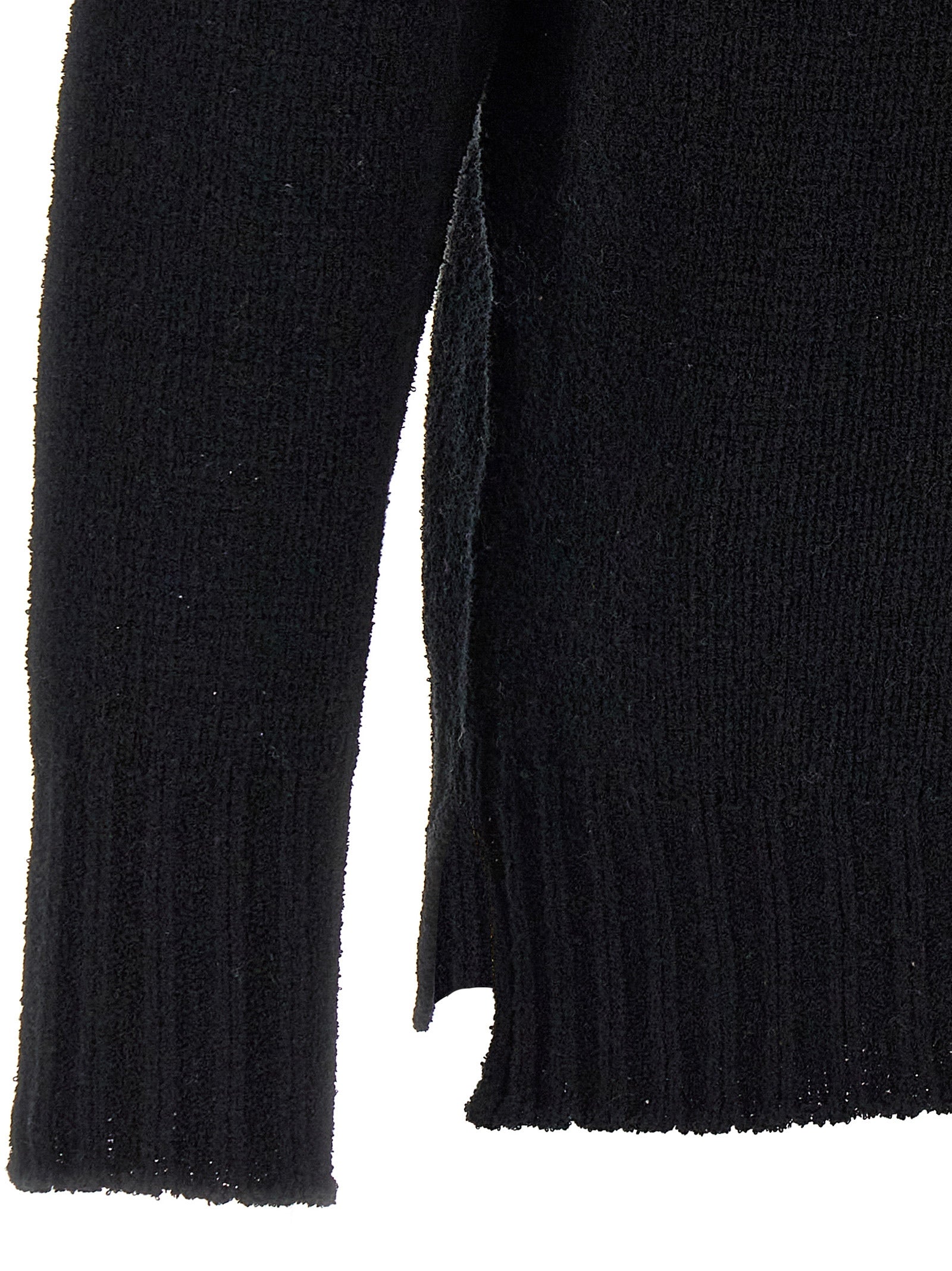 MA'RY'YA Black Cotton Cardigan
