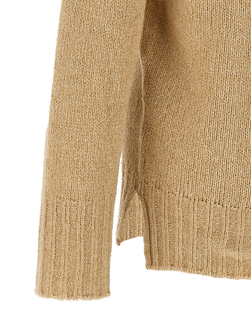 MA'RY'YA Beige Cotton Cardigan