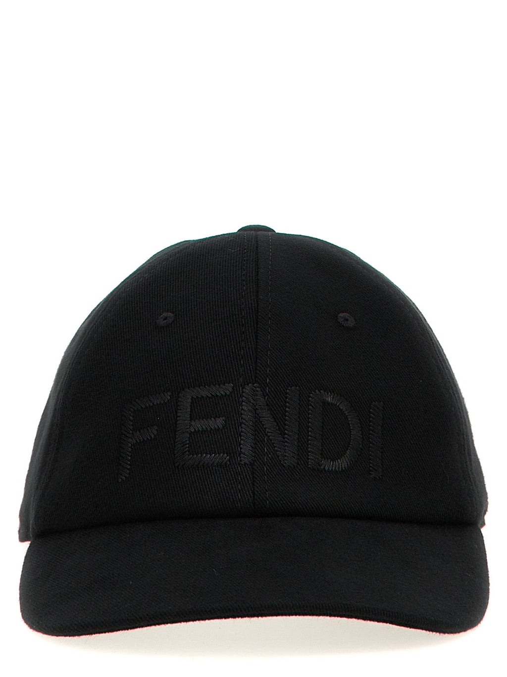 Fendi Black Cotton Cap (Baseball Hat)