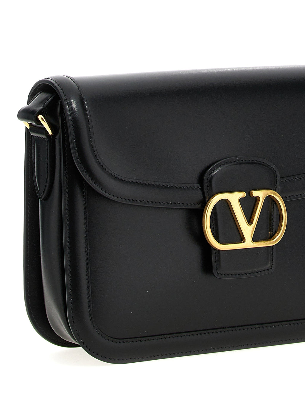 Valentino Garavani Black Calfskin Shoulder Bag