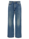 Golden Goose Blue Cotton Straight-Leg Jeans