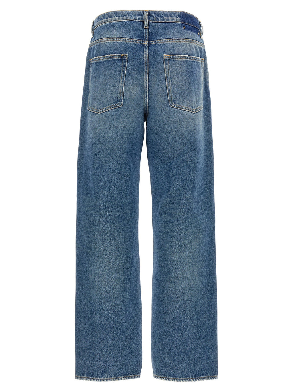 Golden Goose Blue Cotton Straight-Leg Jeans