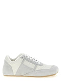 MM6 Maison Margiela Gray Calfskin Athletic Sneakers