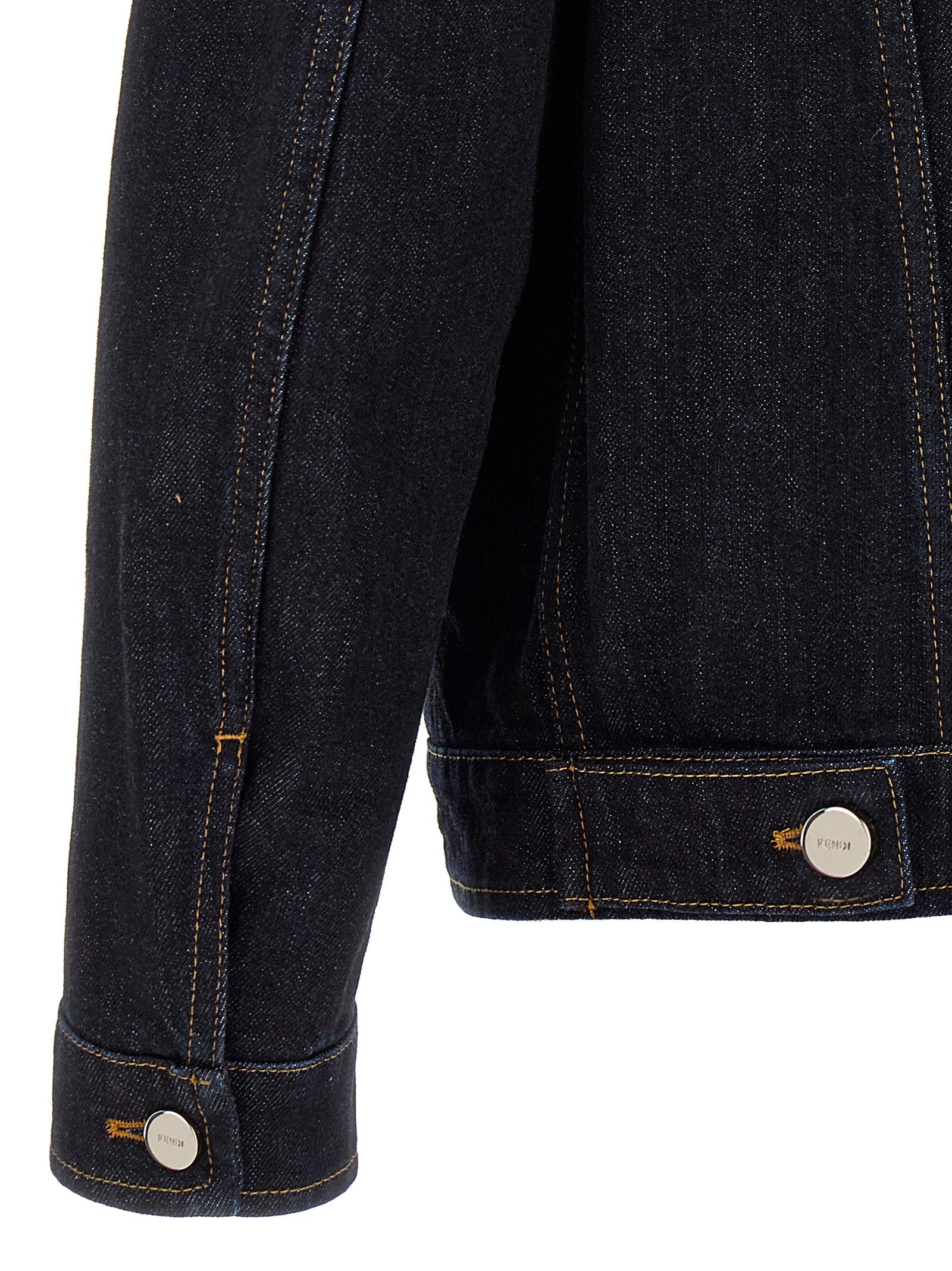 Fendi Blue Cotton Denim Jacket