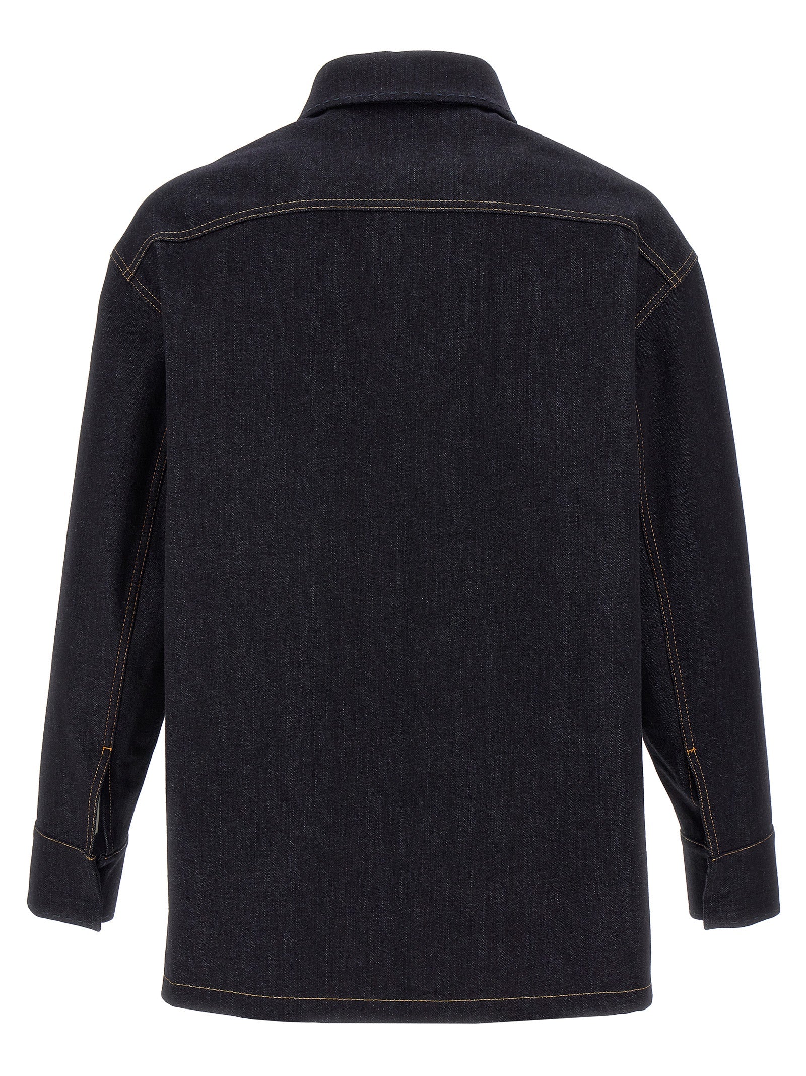 Fendi Blue Cotton Denim Jacket