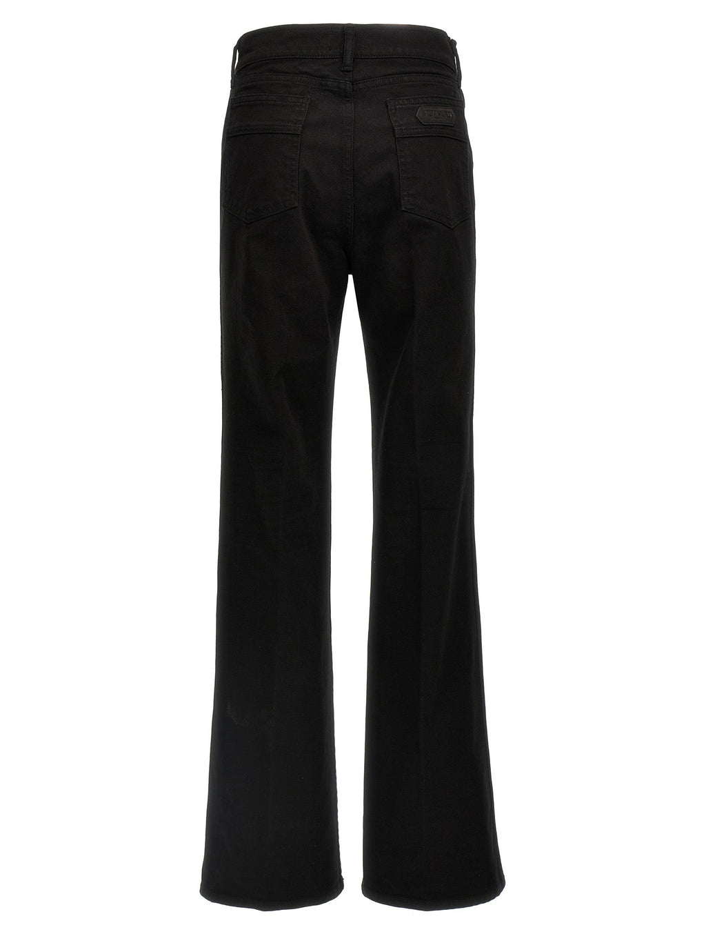 Tom Ford Black Cotton Flared Jeans