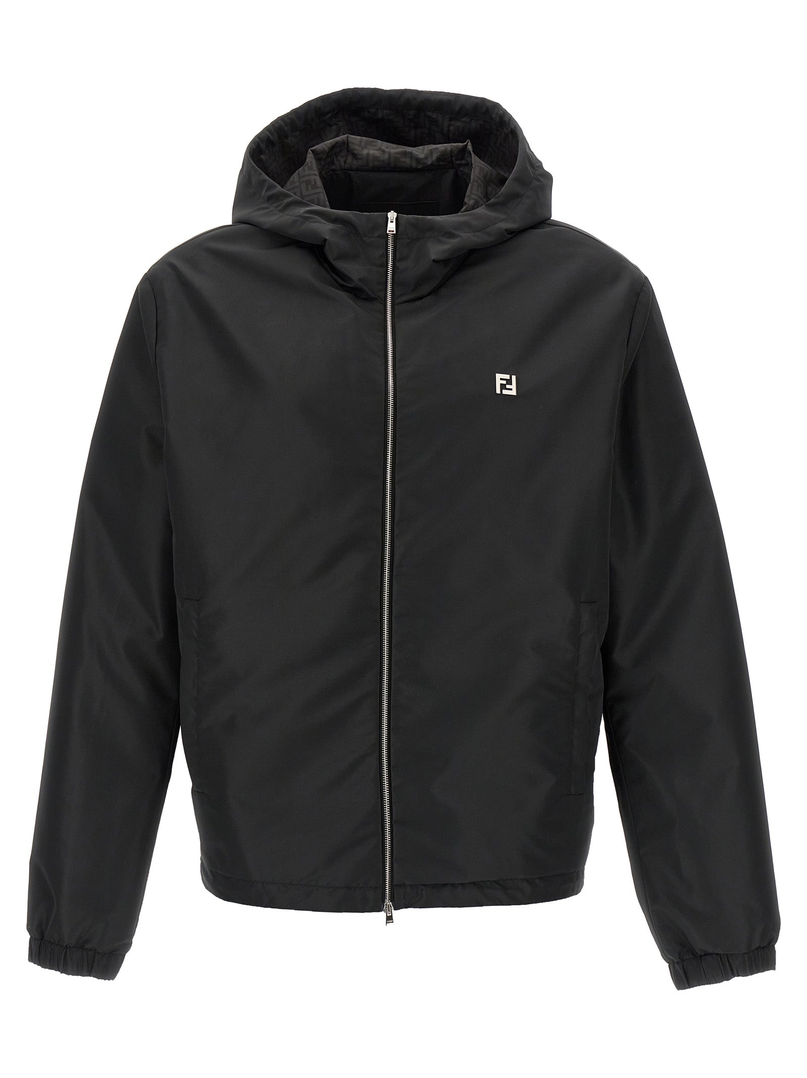 Fendi Black Polyester Shell Jacket