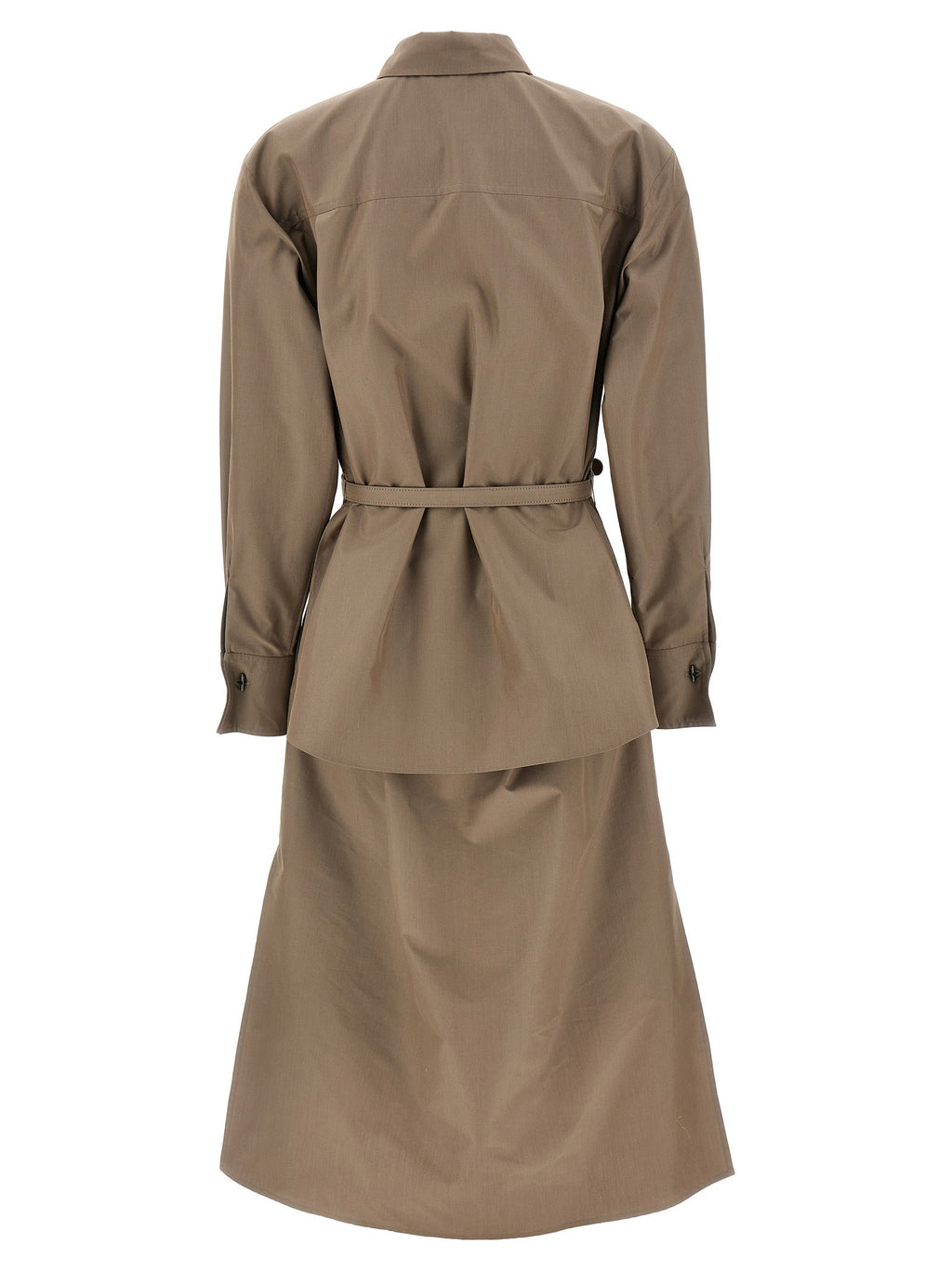 Fendi Gray Cotton Midi Dress