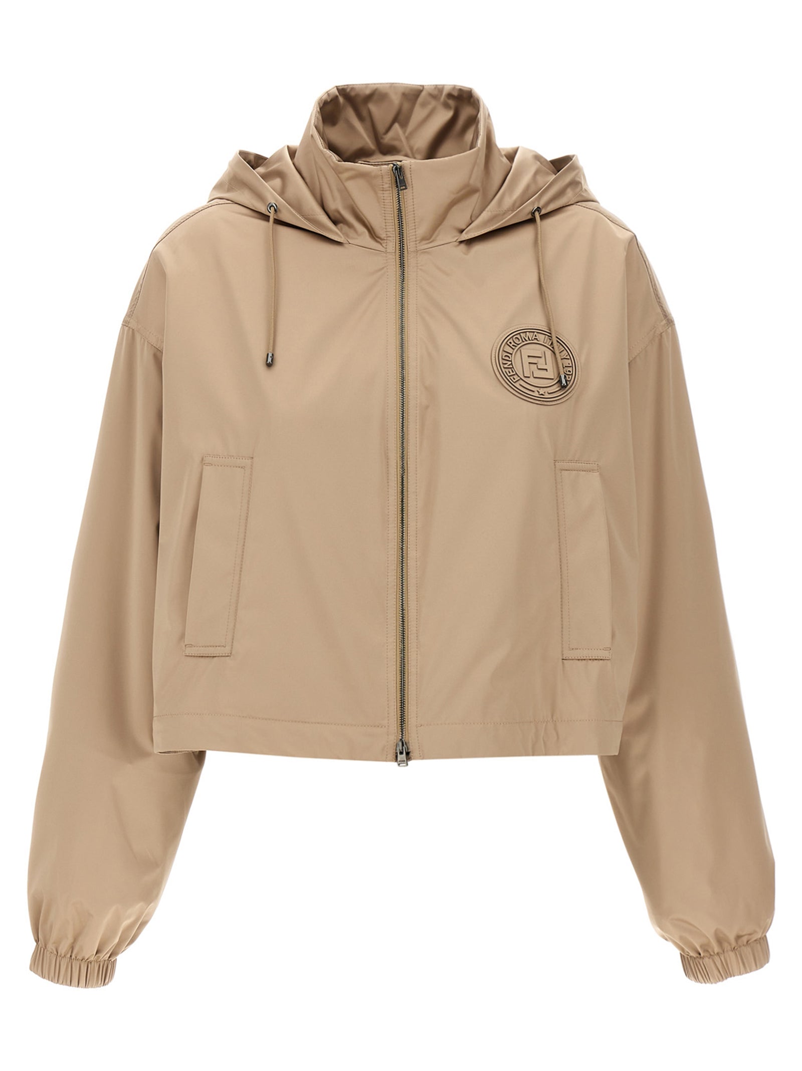 Fendi Brown Polyester Shell Jacket