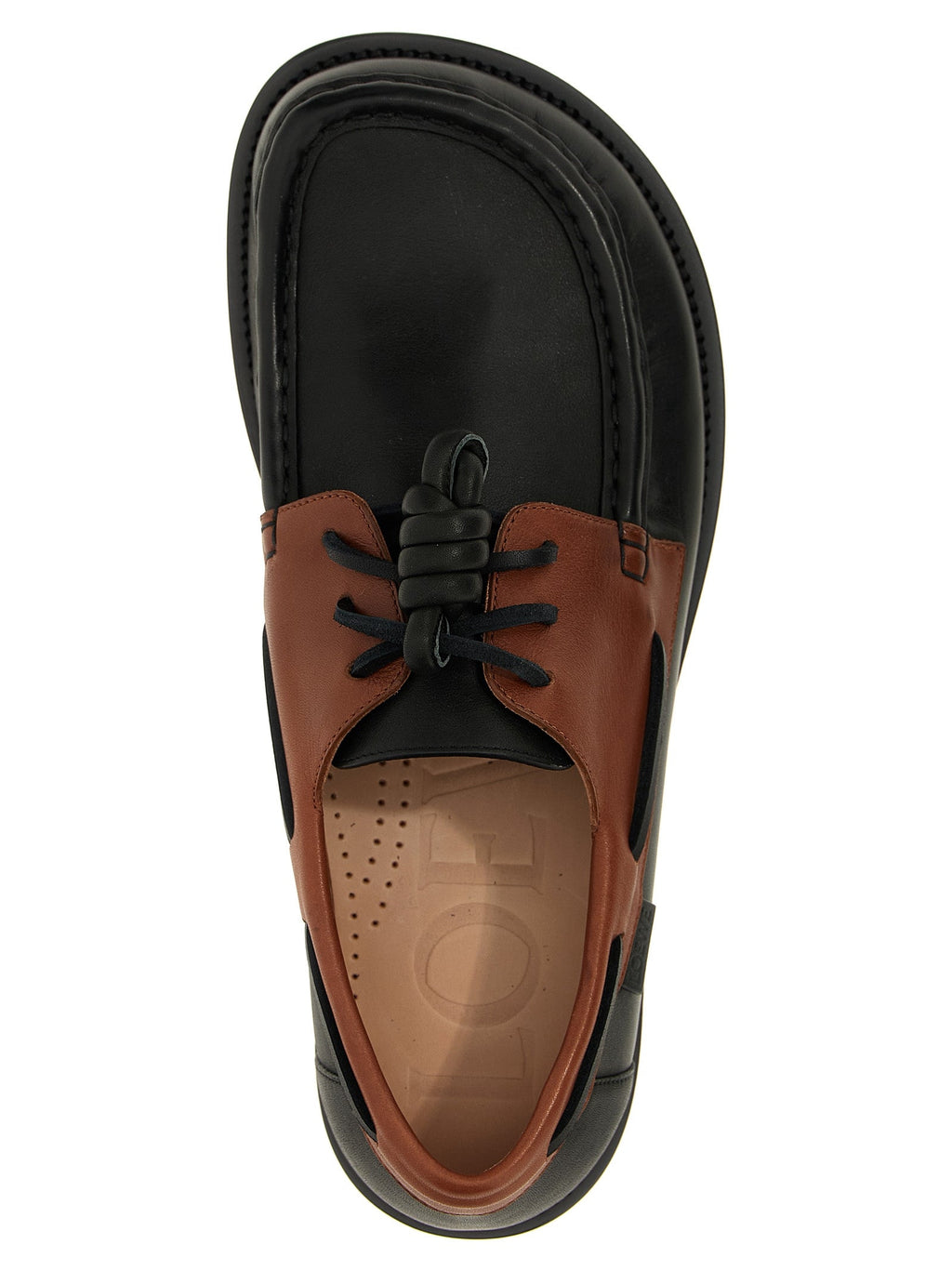 Loewe Multicolor Calfskin Slip-On Loafers
