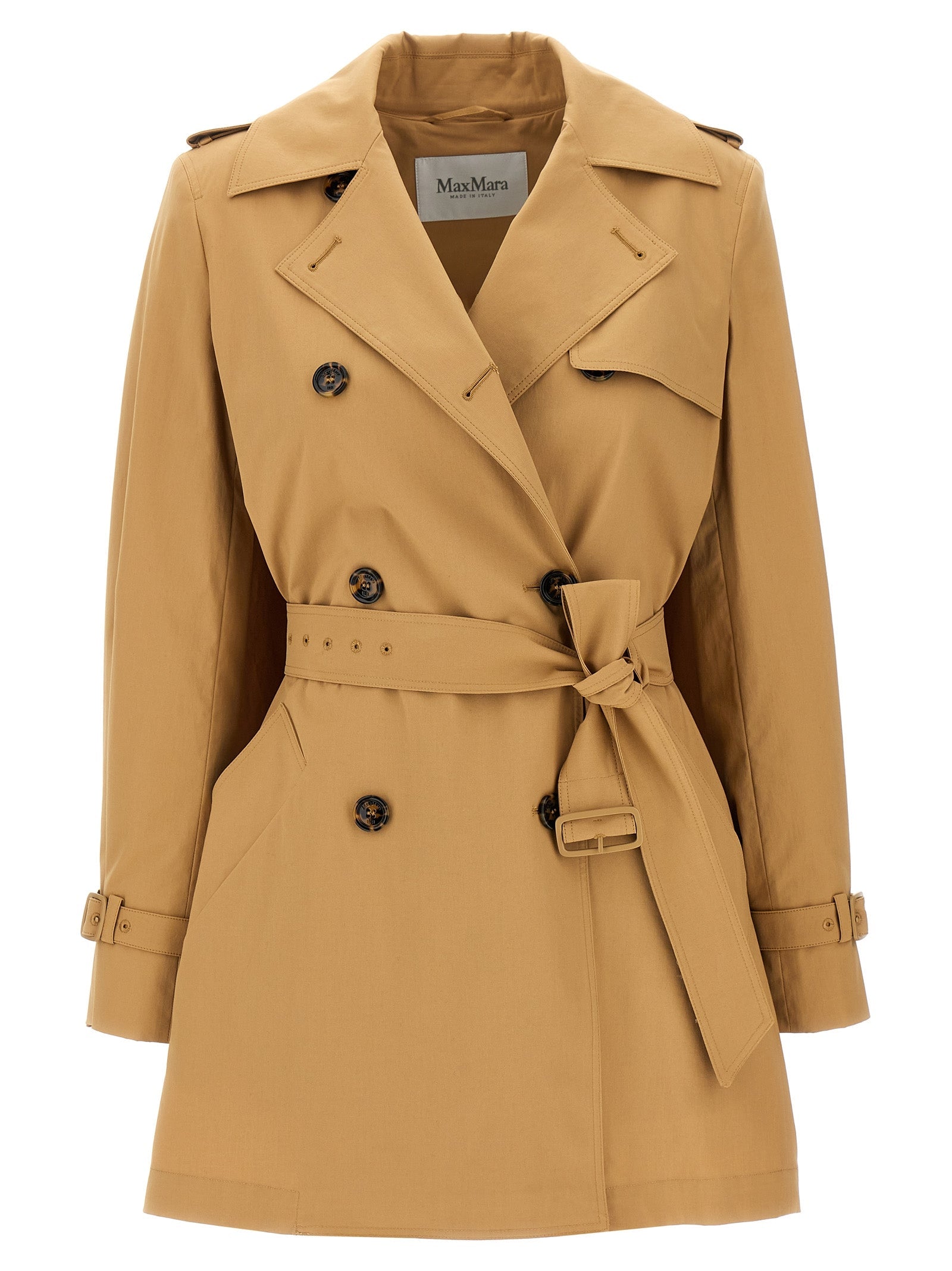 Max Mara Brown Cotton Coat