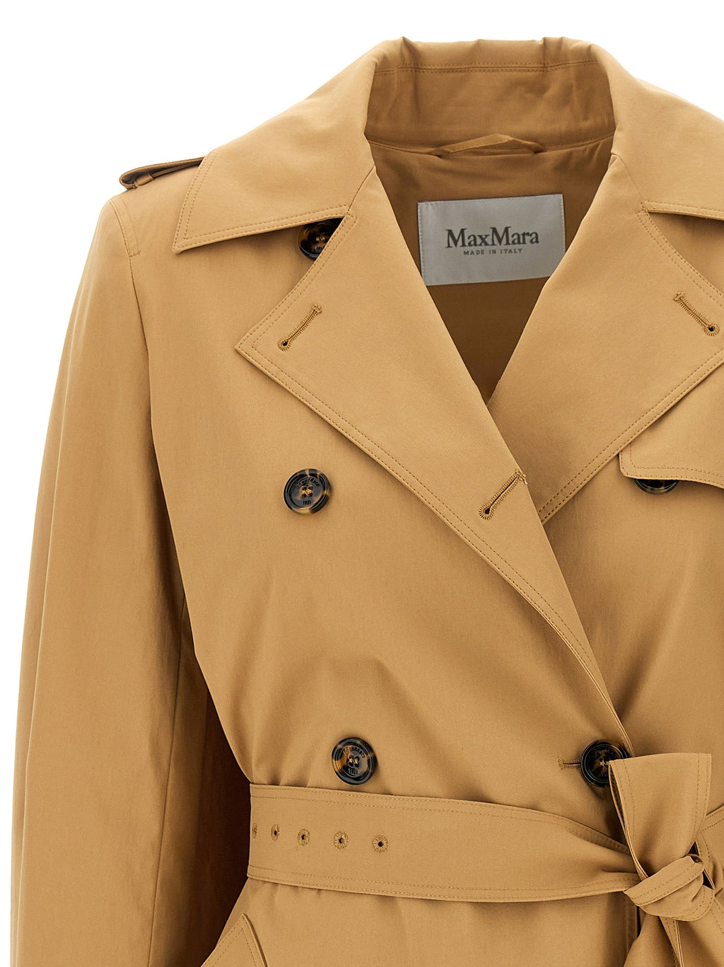 Max Mara Brown Cotton Coat