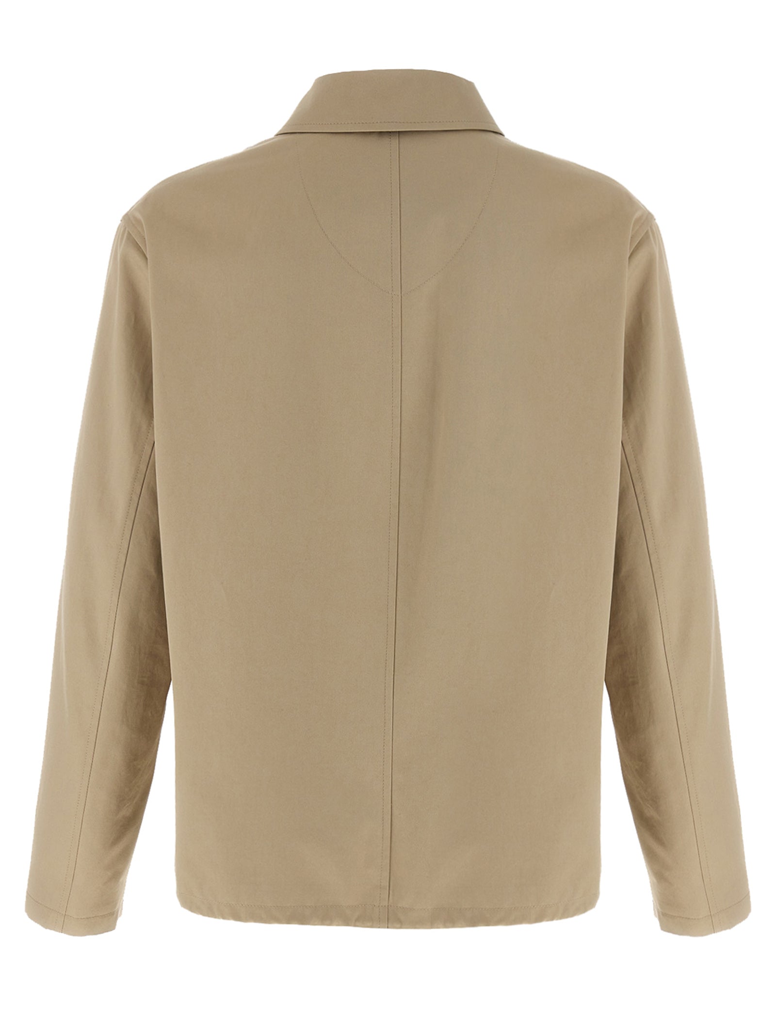 Burberry Beige Cotton Full-Length Jacket