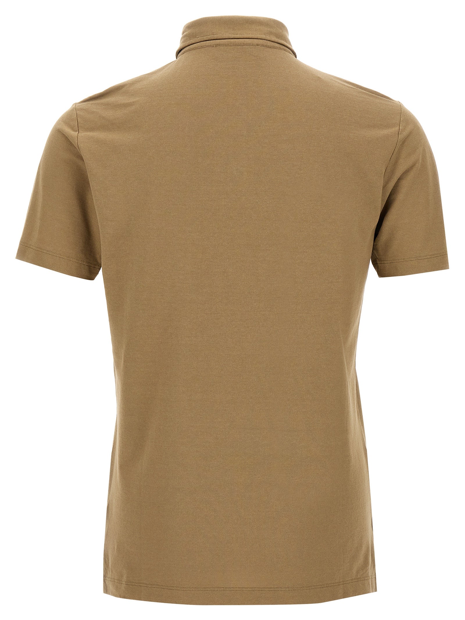 ZANONE Beige Cotton Polo Shirt