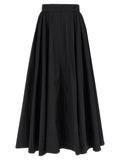 The Andamane Black Polyester Mini Skirt