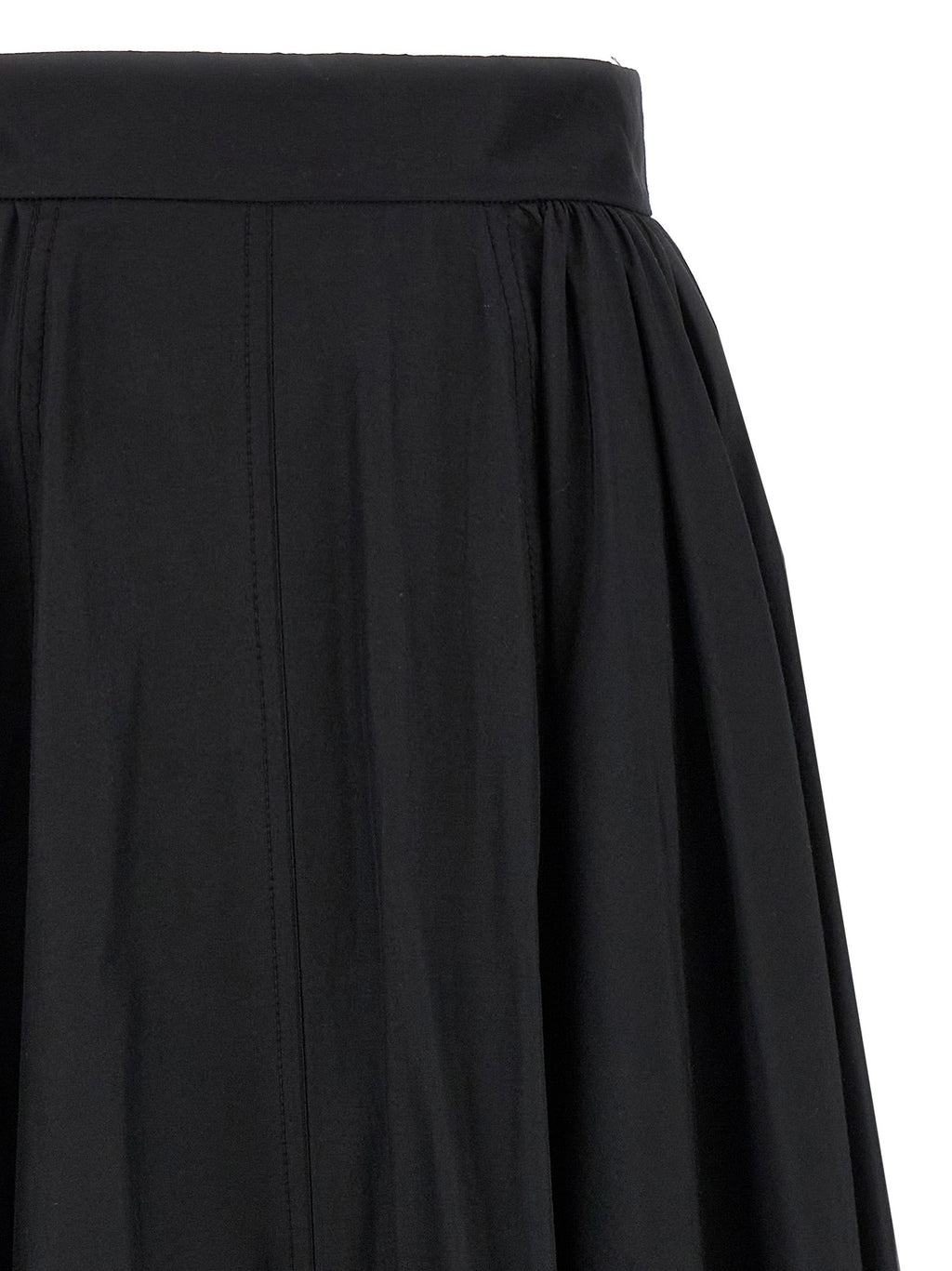 The Andamane Black Polyester Mini Skirt