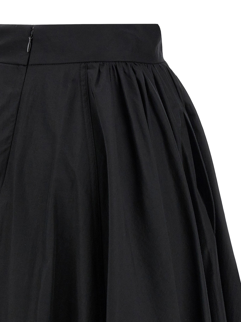 The Andamane Black Polyester Mini Skirt