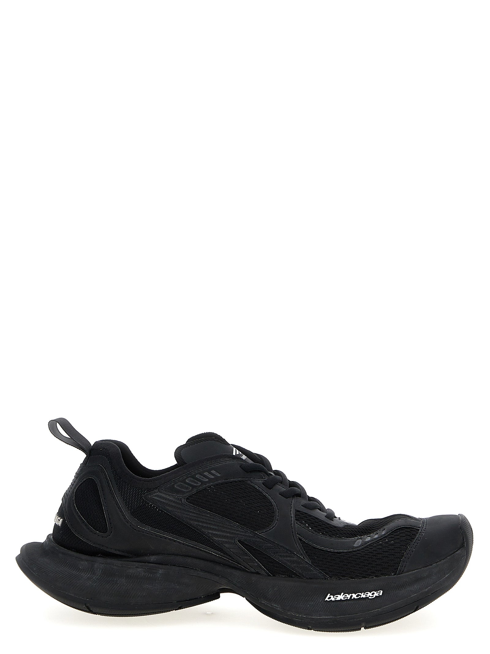 Balenciaga Black Polyester Athletic Sneakers