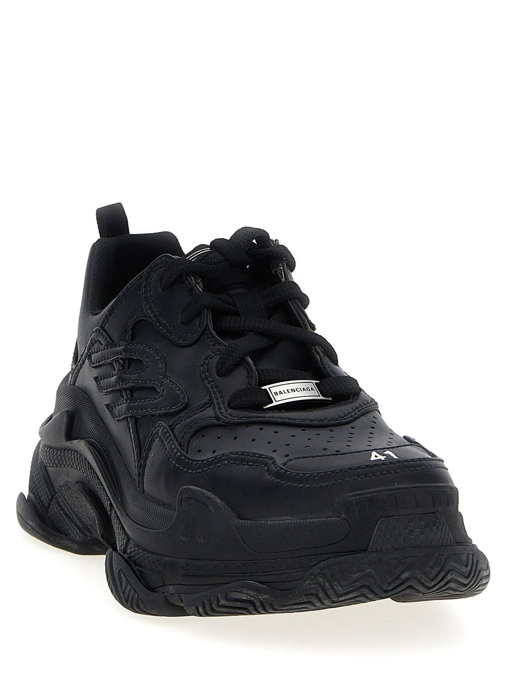 Balenciaga Black Polyethylene Athletic Sneakers