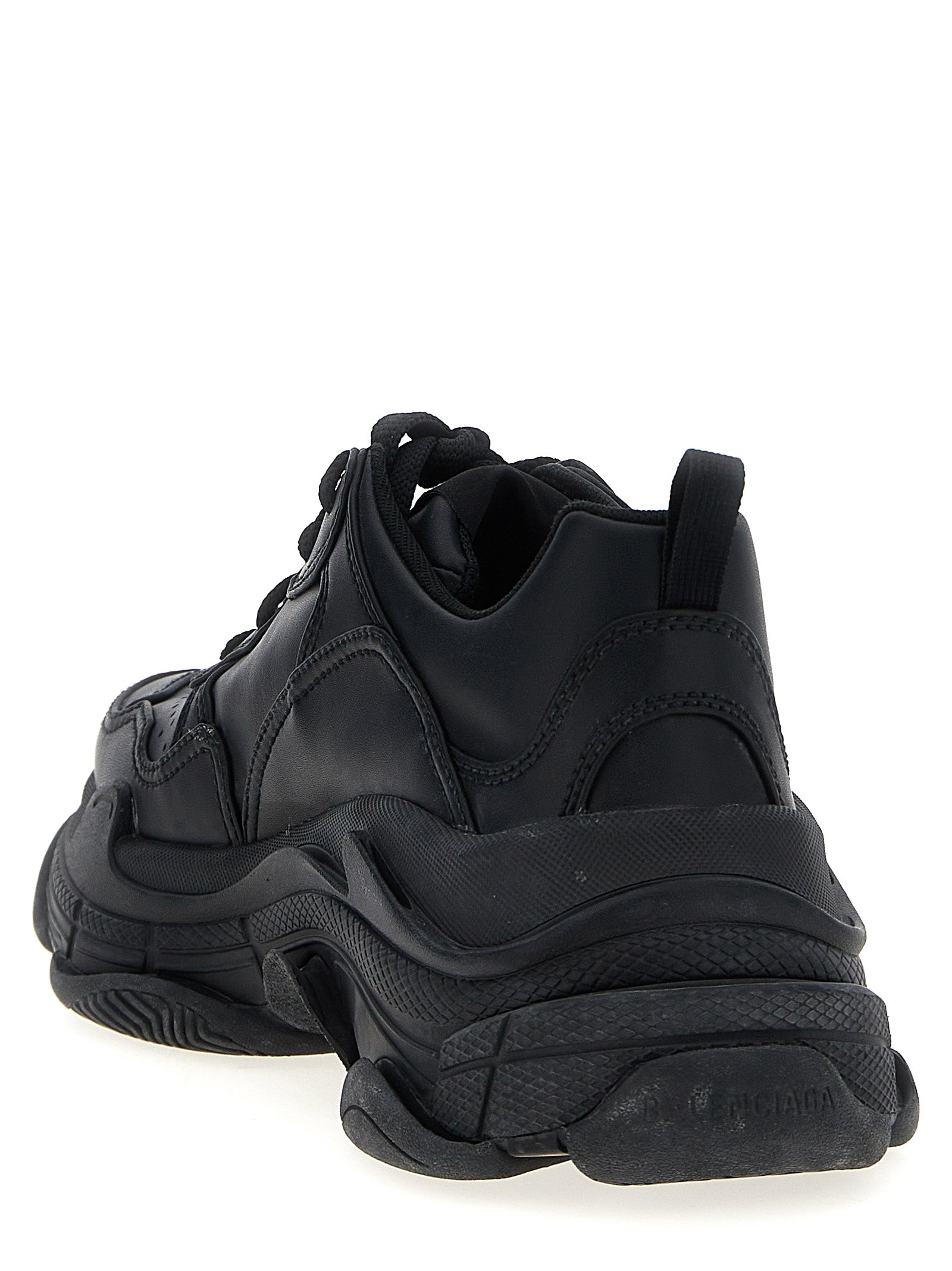 Balenciaga Black Polyethylene Athletic Sneakers