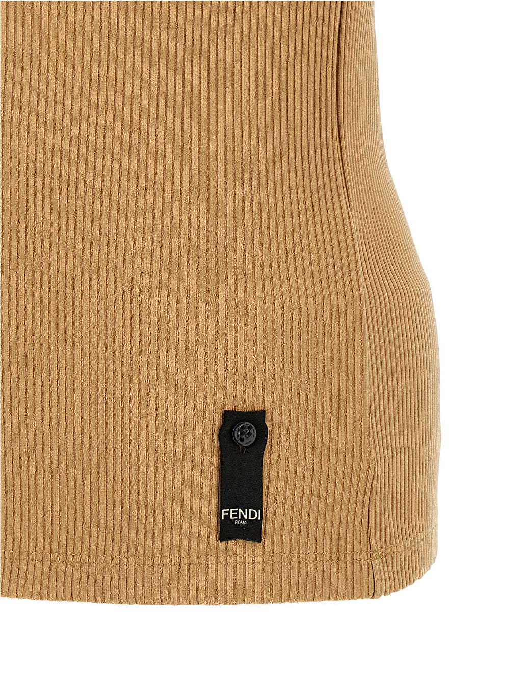 Fendi Beige Polyamide Tank Tops