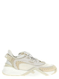 Fendi White Polyester Athletic Sneakers