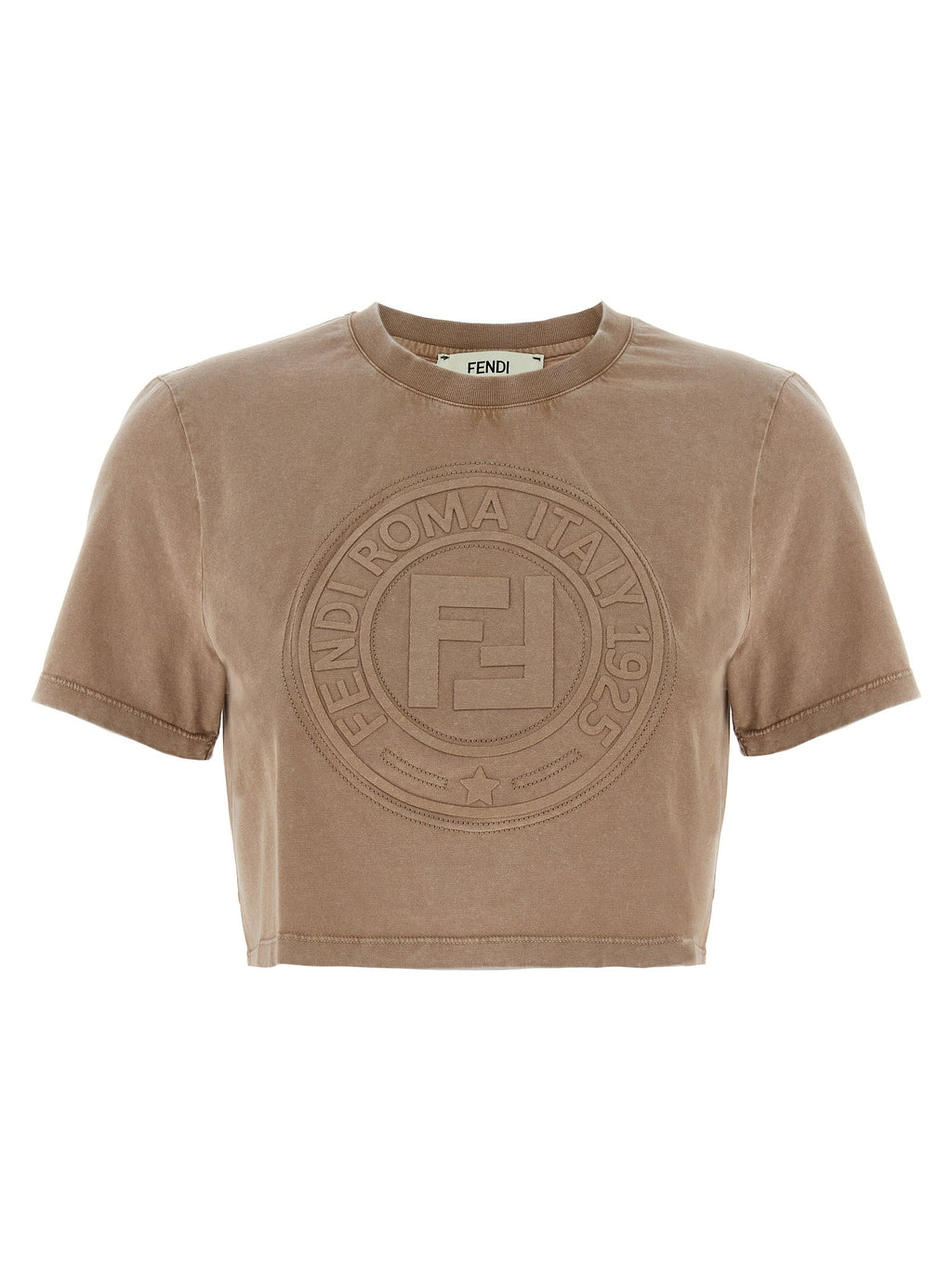 Fendi Brown Cotton T-Shirt