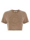 Fendi Brown Cotton T-Shirt