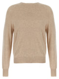 MA'RY'YA Beige Cotton Cardigan