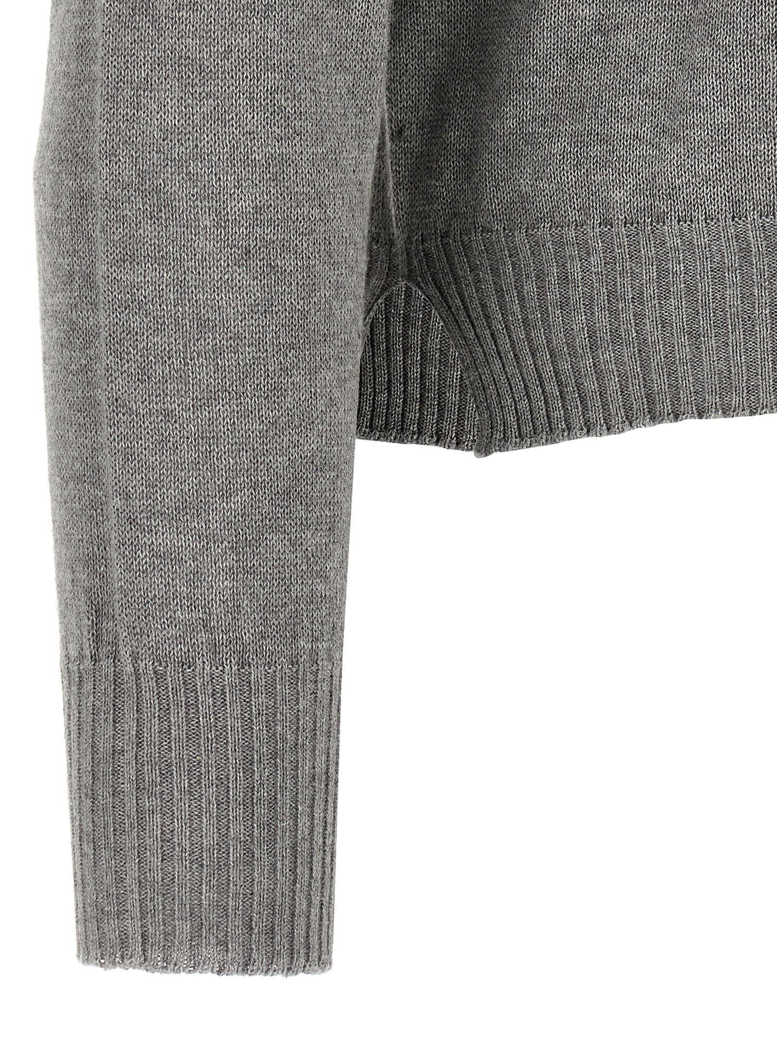 MA'RY'YA Gray Cotton Cardigan