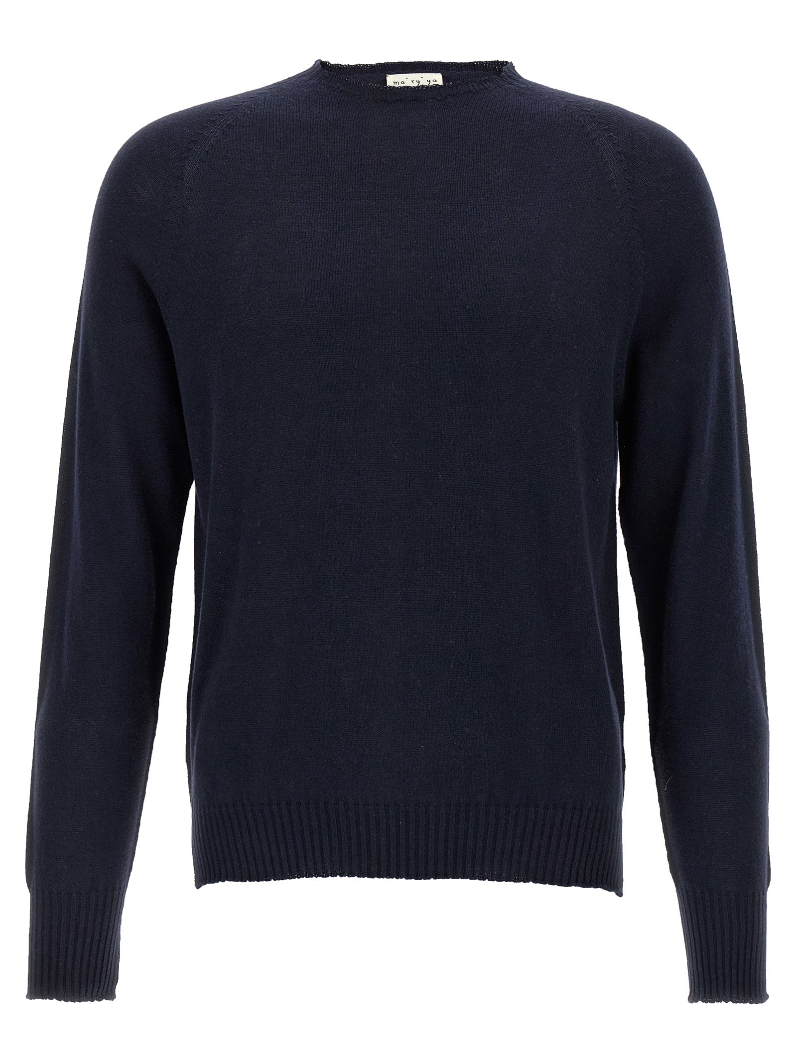 MA'RY'YA Blue Cotton Cardigan
