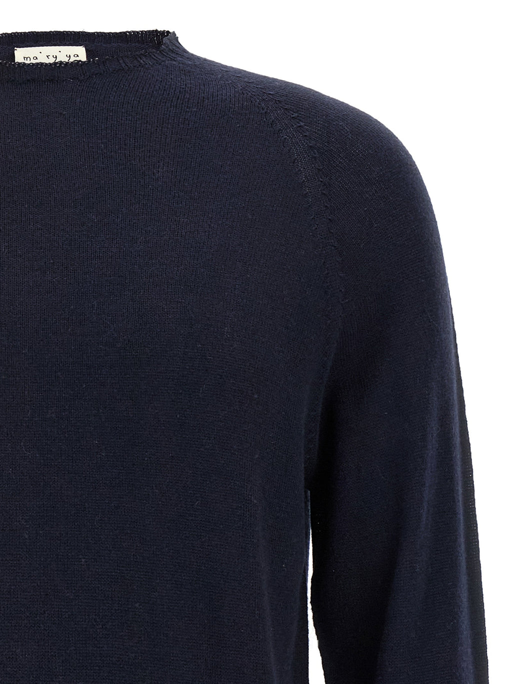 MA'RY'YA Blue Cotton Cardigan