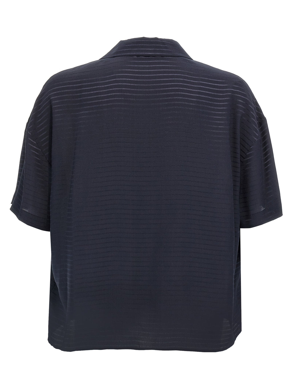 Saint Laurent Blue Silk Polo Shirt
