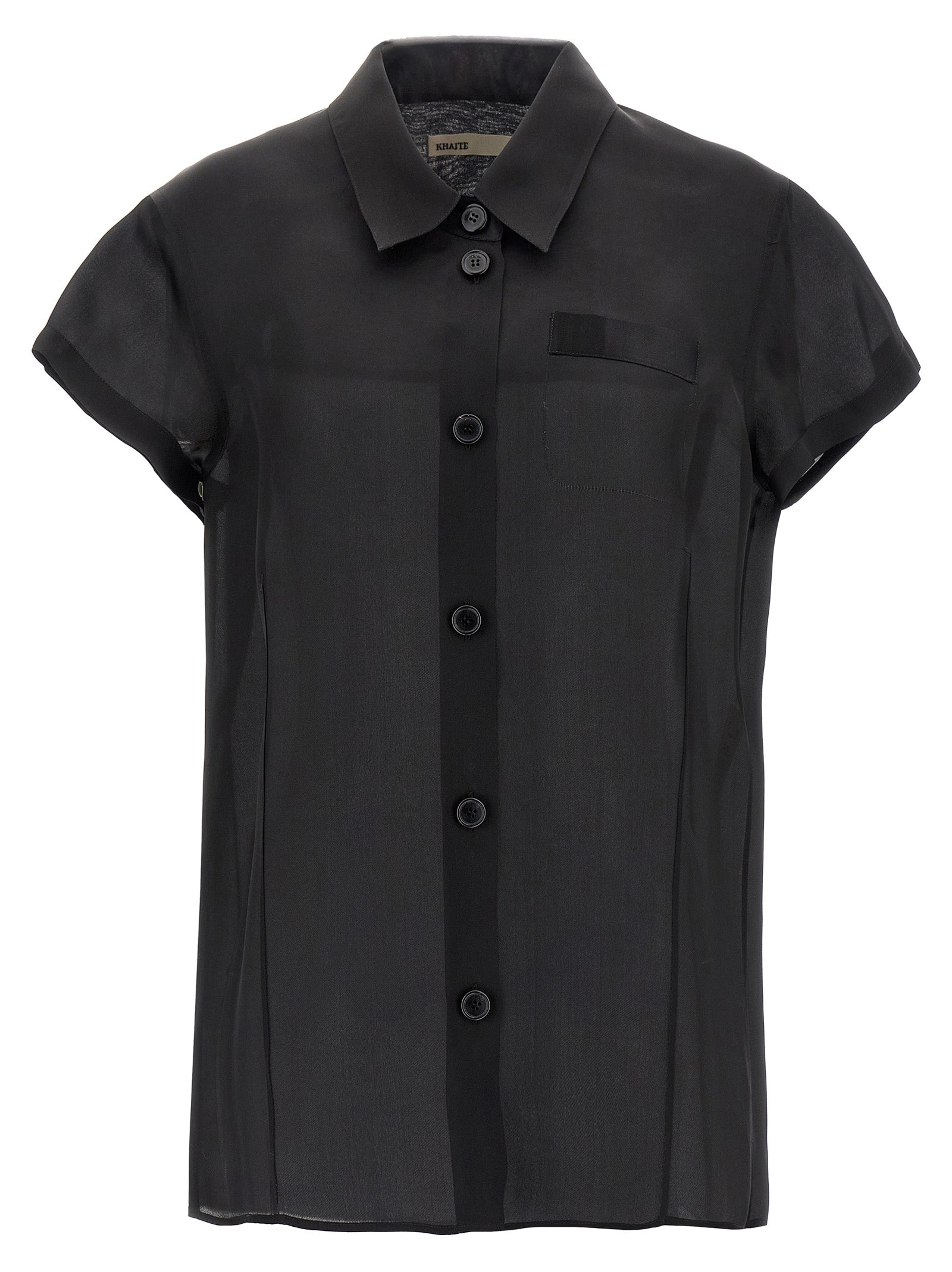Khaite Black Silk Blouse