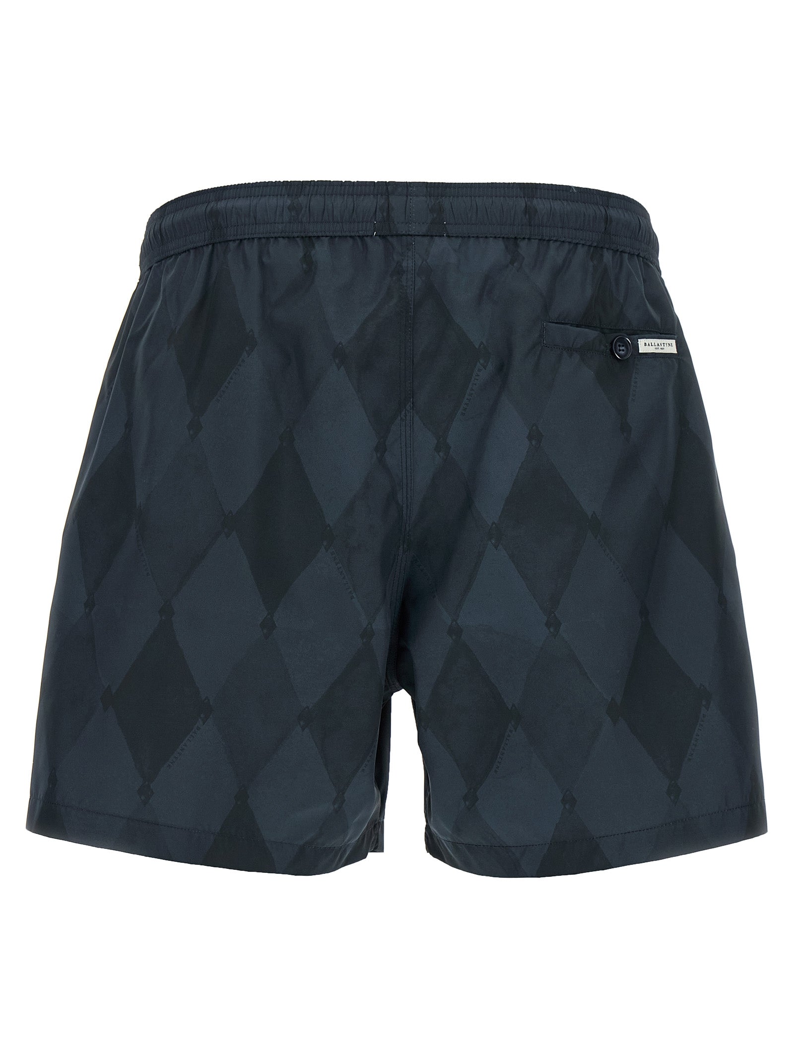 Ballantyne Blue Polyester Swim Shorts