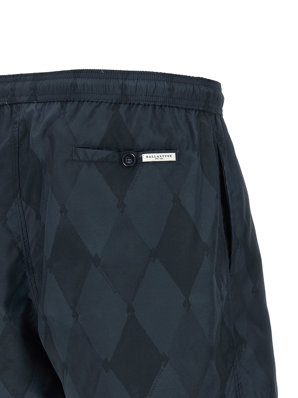Ballantyne Blue Polyester Swim Shorts