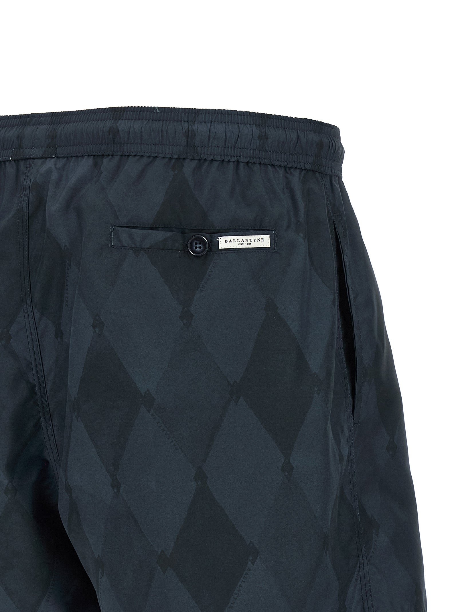 Ballantyne Blue Polyester Swim Shorts