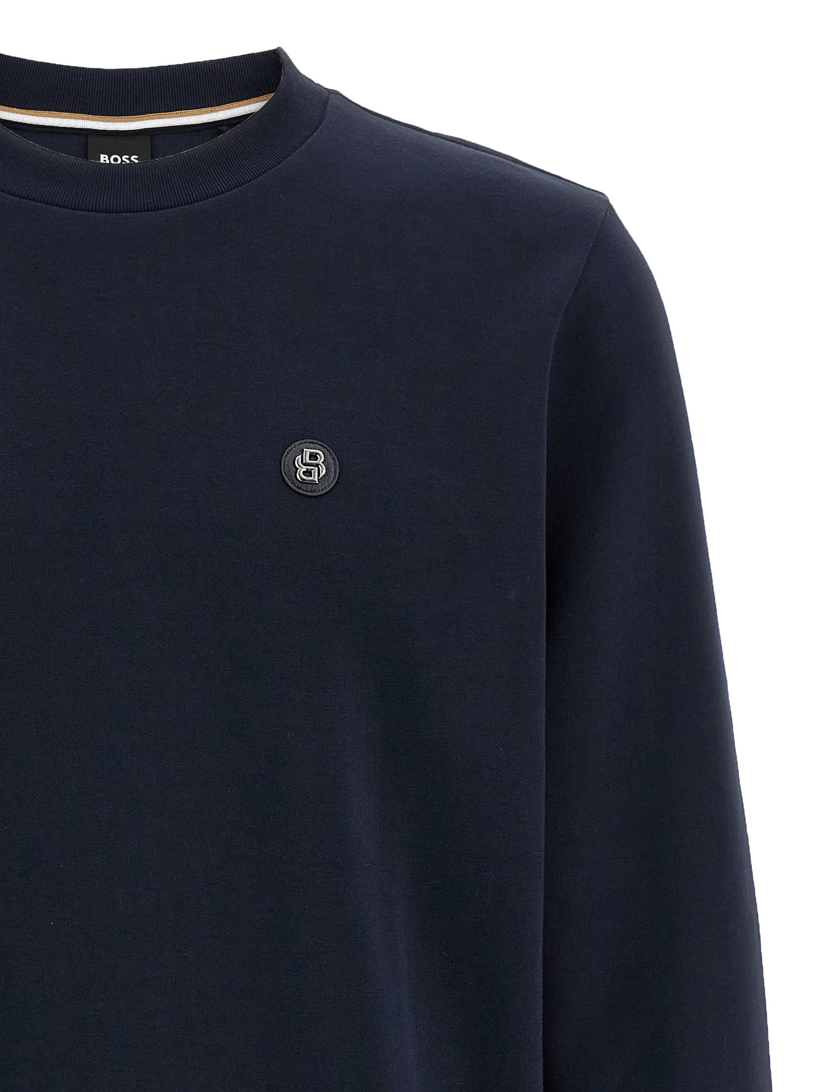 Hugo Boss Blue Cotton Sweatshirt