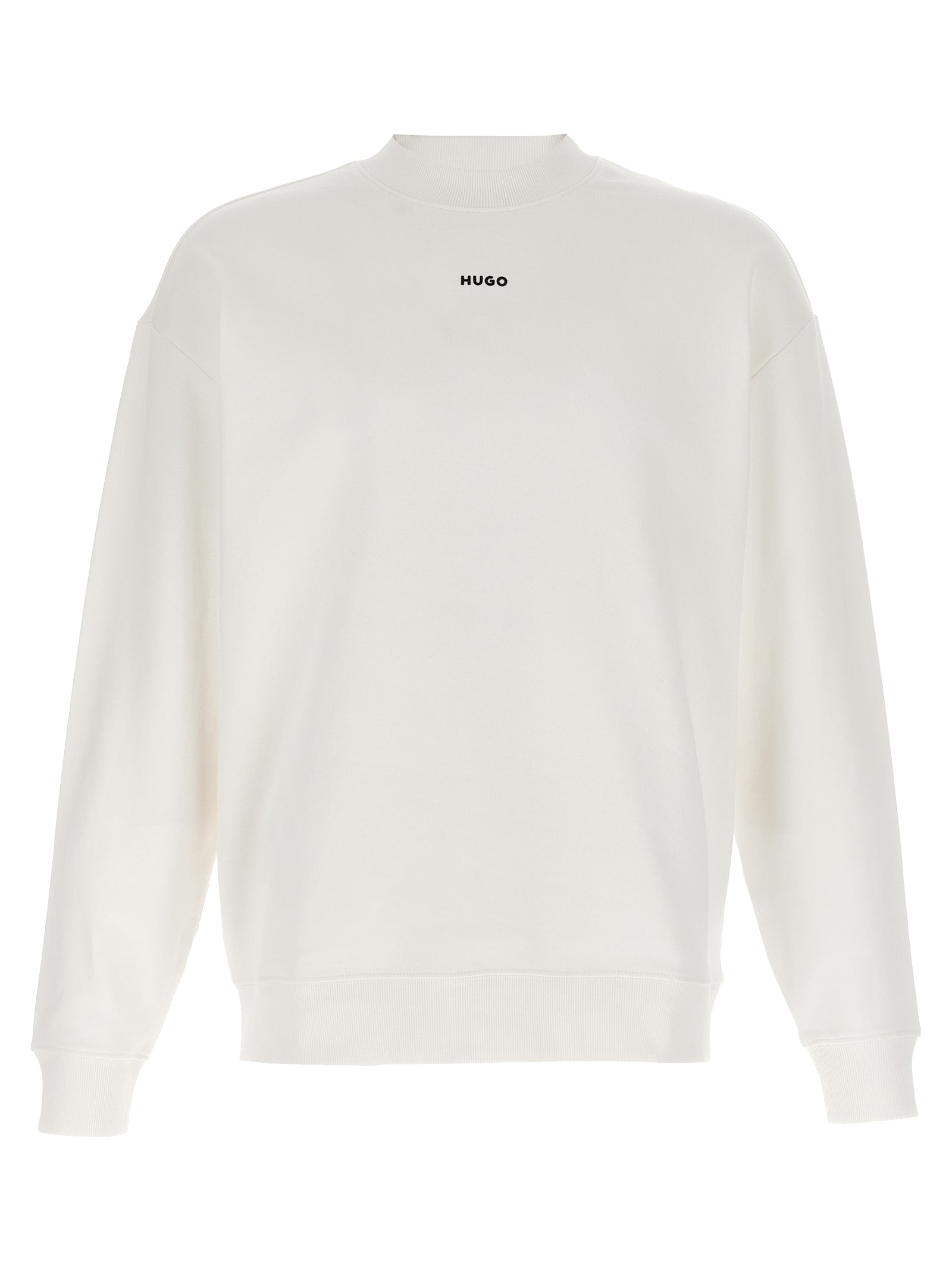 Hugo Boss White Cotton Sweatshirt